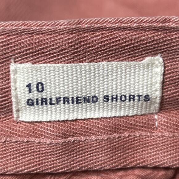 GAP Women Size 10 PinkGirlfriend Khaki Shorts High Rise Cotton Zip - Picture 4 of 5